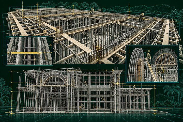 Formwork and reinforcement