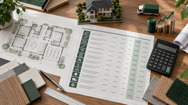 How Fuel Prices Affect Home-Building Costs: Update the BOQ by Cost Code