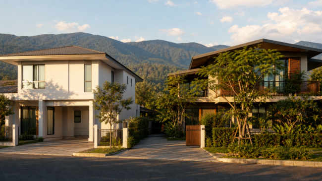 Conventional vs Energy-Efficient Homes in Northern Thailand